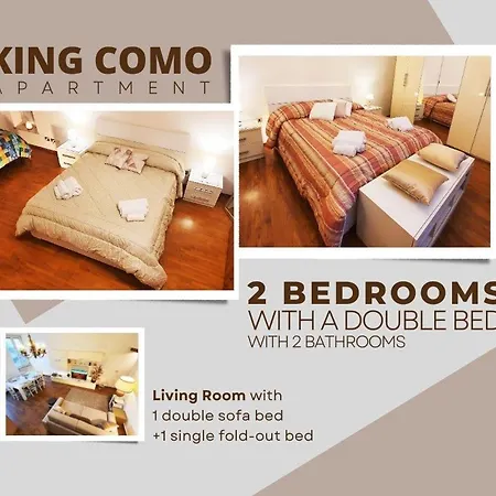 King Center 9 Posti Letto- Grande Terrazza - 2 Bagni Privati Apartamento *